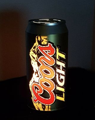 Coors Light Rotating Beer Can Lamp