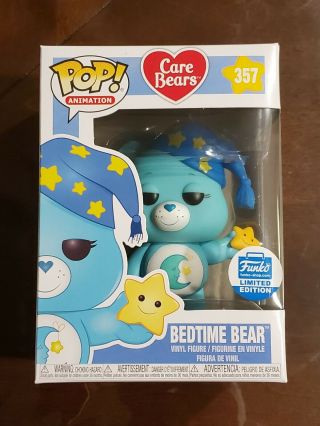Funko Pop Animation Care Bears Bedtime Bear Funko Shop Exclusive With Protector