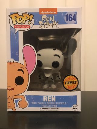 Funko Pop Animation: Nickelodeon: Ren And Stimpy: Ren 164 Chase Limited Ed.