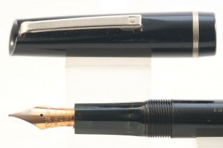 Vintage Osmiroid No.  65 Black Rolatip Fine Soft Aerometric Fountain Pen