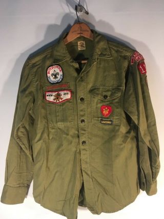 Order Of Arrow Oa Lodge 217 Mattatuck Vintage 60s Boy Scout Flap Patch Ct Shirt