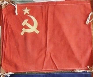 Vintage 1940s Post War Ww2 Soviet Union Banner Flag