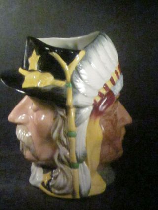 Royal Doulton The Antagonists Custer And Sitting Bull 6 1/2 " D6712 Large Toby