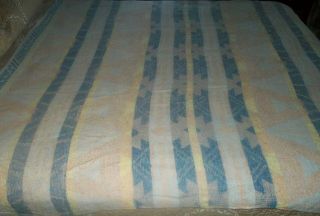 Vintage Soft Cotton Pastels Camp Blanket 71 x 69 2