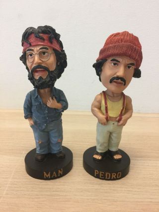 Vintage Neca Pedro & Man Cheech And Chong Bobbleheads Rare G2