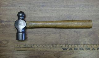 Vintage Heller Ball Peen Hammer,  2lbs.  1.  3oz. ,  4 - 13/16 " Head,  Steel