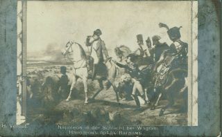 Antique Postcard - Napoleon In Der Schlacht Bei Wagram - H.  Vernet