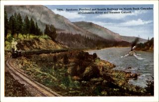 Spokane Portland Seattle Rwy Columbia River Steamer Gatzert Washington 1920s
