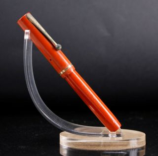 Vintage Wa Sheaffer 3 - 25 Orange Fountain Pen - Usa