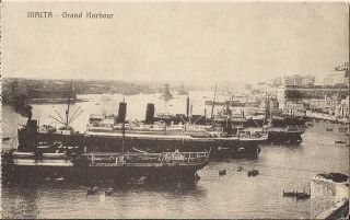 10 Old Postcards - Malta C.  1914