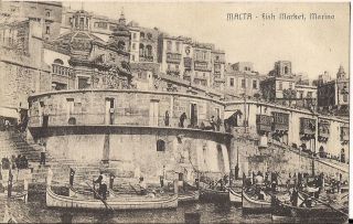 5 Old Postcards - Malta C.  1914