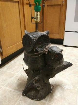 Vintage Ceramic Owl Lamp 60 
