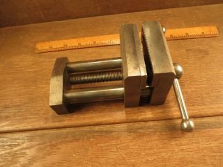 Vintage Machinist Drill Press Vise 3 " Jaws - Old Tools