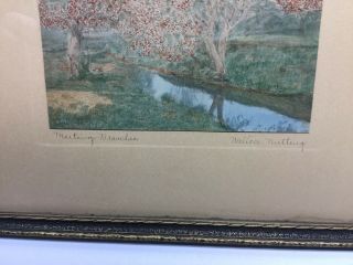 Vintage Wallace Nutting “ Meeting Branches “ 11” X 13” 2