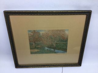 Vintage Wallace Nutting “ Meeting Branches “ 11” X 13” 4
