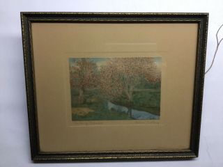 Vintage Wallace Nutting “ Meeting Branches “ 11” X 13” 8