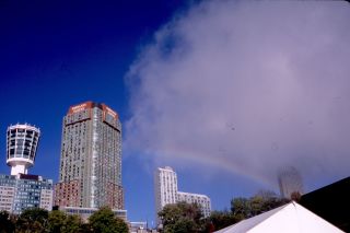 Tall Buildings - Skyline - Embassy Tower Rainbow @ Niagara Falls Fuji Color Slide