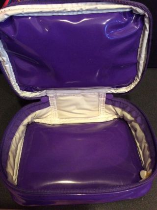 Vtg Lisa Frank Lunch Tote Milleny M Insulated Lunch Box 2 zipper compartments 4