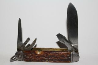 Vintage Camillus 4 Blade Camp Pattern Pocket Knife
