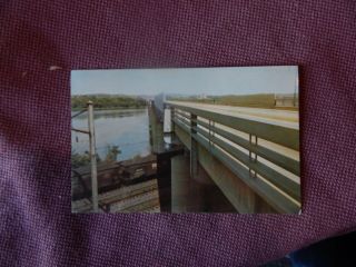 Vintage Postcard Pennsylvania,  Bridge Crossing Susquehanna River Penna.  Turnpike
