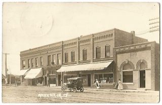 Ankeny Iowa Ia (polk Co. ) Ritchhart Barber Shop & Farmers Exchange Bank Rppc 1917