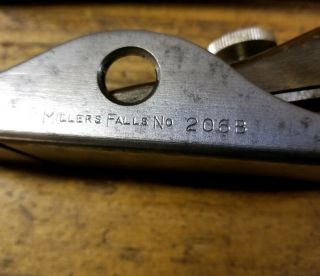 Vintage MILLERS FALLS No.  206B Low Angle Block Plane w/ Box • Antique Tools ☆USA 3