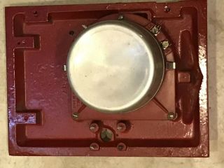 Vintage Small Gamewell Fire Alarm Pull Station Box Door Bulls Eye & Mechanism 4