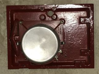 Vintage Small Gamewell Fire Alarm Pull Station Box Door Bulls Eye & Mechanism 6