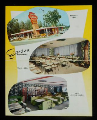 1950s Bifold Garden Restaurant Diner Pecan Room Old Cars Kopelousos Starke Fl Pc