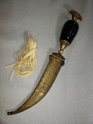 Vintage Saudi Arabia Yemen Oman Brass Knife Jambiya Khanjar Arabic Dagger Brass