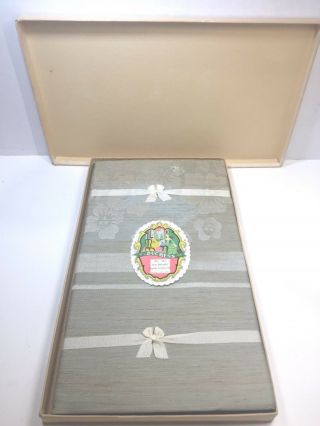 Vintage Occupied Japan Tablecloth & 6 Napkins,  " Duchess " 50 X 6