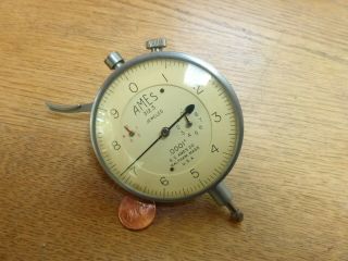 Vintage Machinist 3 Dial Indicator B.  C.  Ames 312.  3 Jeweled Machinist Tool