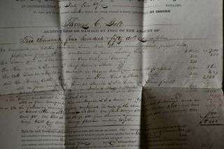 1844 York City Fire Insurance Policy 5