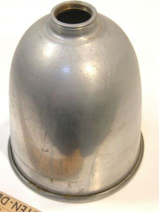 Vintage Spun Aluminum Industrial Steampunk Lamp Light Shade 7 " Hi 6 " Diameter