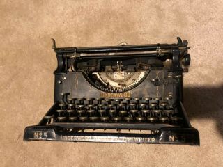 Antique Underwood Standard Typewriter No 5 - 1913 - Serial 592458 2