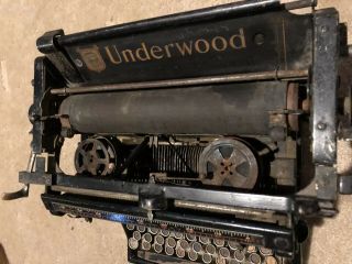 Antique Underwood Standard Typewriter No 5 - 1913 - Serial 592458 3