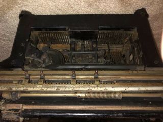 Antique Underwood Standard Typewriter No 5 - 1913 - Serial 592458 5