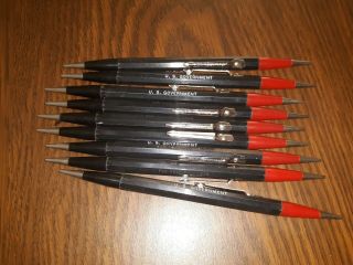 9 Vintage Autopoint Double Pencil U.  S.  Goverment.  Thin Lead
