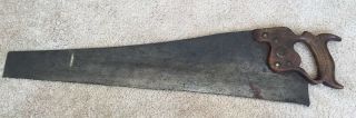 Hand Saw,  Rip,  Warranted Superior,  Collectible - User 26” Blade