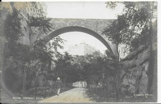 Rare,  Vintage Cassar Photo,  Postcard,  Valletta Ditch,  Malta,  Rp