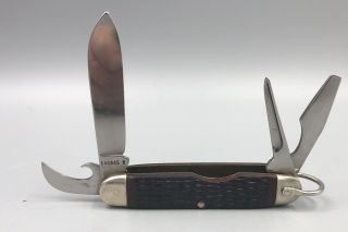 CASE XX 1978 Camper Knife Brown Jigged Delrin Handles Tang 640045R 2