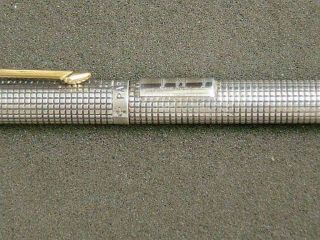 PARKER 75 STERLING CISELE PATTERN TWIST PENCIL WITH INITIAL PANEL 2