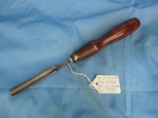 W.  Butcher No 9 Sweep 5/16 Inch Wood Chisel Gouge Antique Vintage Old Tool