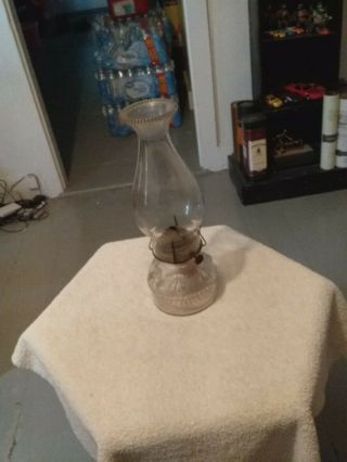 A Eagle Kerosene Oil Lamp With No Burner 12 1/2 Inches Tall