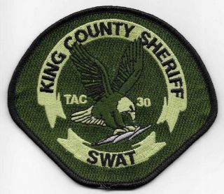 King County Sheriff Swat Shoulder Patch Washington State
