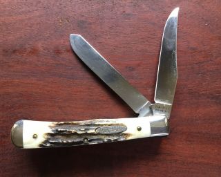 Kabar Model 4769 Trapper With Stag Handles