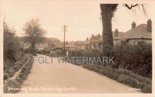 C1920s Real Photo Postcard Sheering Road Sawbridgeworth Hertfordshire