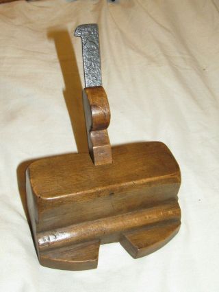 Old Wooden Hand Router Old Woodworking Tool Vintage Tool Plane