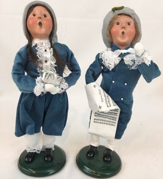 Byers Choice The Carolers 2002 Christmas Victorian Childboy 50/100 Girl 32/100