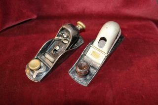 Vintage Stanley Low Angle Block Planes 110 & One W/adjustable Plate